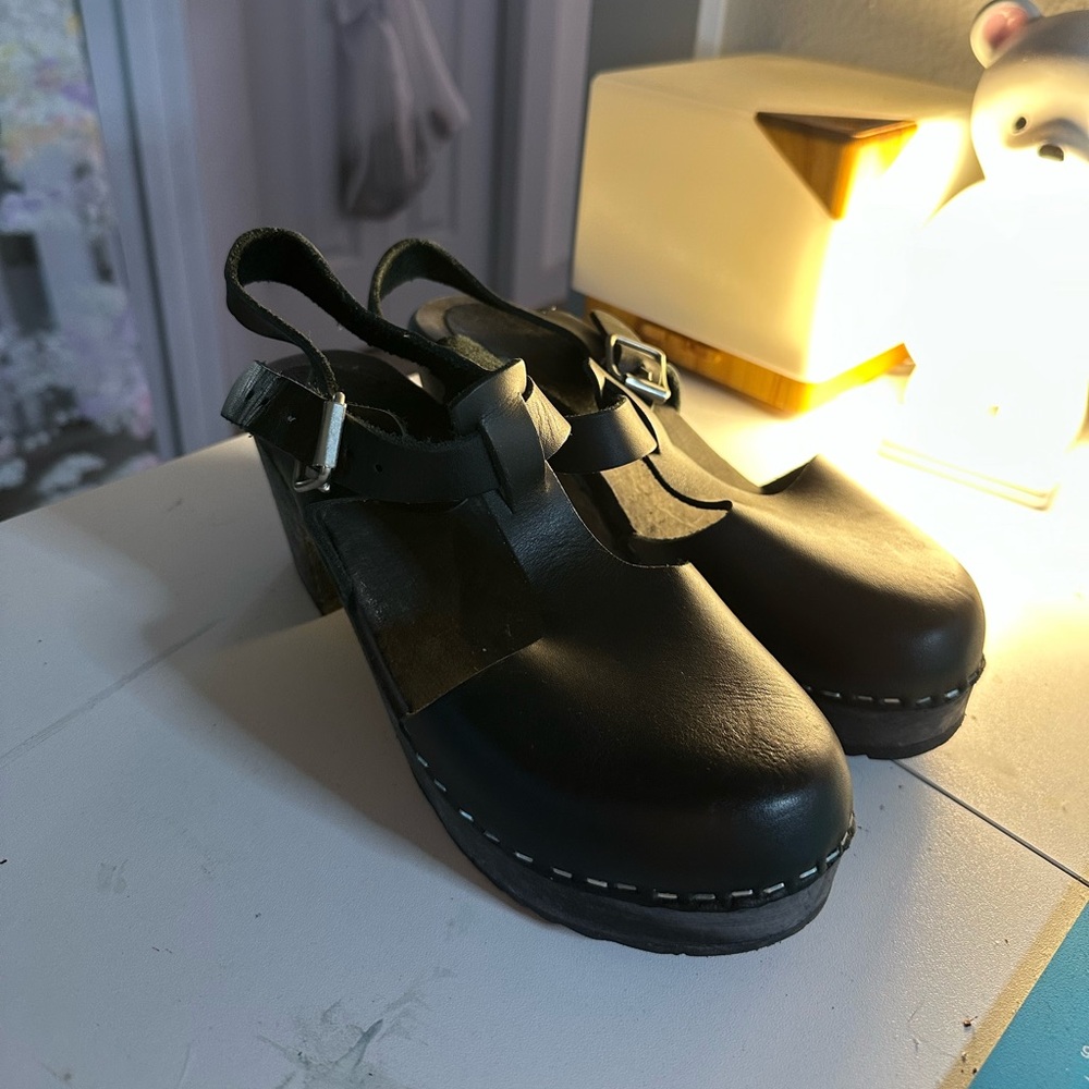 Lotta from Stockholm Clogs Black Leather